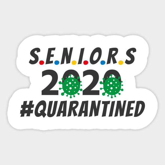 Seniors Class of 2020 Quarantined Germs Virus Design Sticker by notami